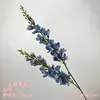 Materiales Florales Azul Niebla para Salones de Bodas, Materiales Florales de Rosa para Techos Altos, Decoración Suave para el Hogar al por Mayor, Arreglo Floral de Techo