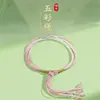 Pulseira do Festival do Barco-Dragão para Boa Sorte, Pingente de Bolinho de Arroz da Sorte, Fio Colorido, Fio Vermelho de Presente, Tecelagem Artesanal, Suprimento para Barraca de Feira