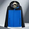 Cortavientos estilo montaña, ropa de trabajo exterior unisex, impermeable, transpirable, con capucha, apto para senderismo y montañismo, con grafeno y forro polar.