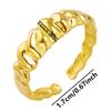 Anillo de acero inoxidable 304 con diseño plisado retro europeo y americano para mujer, popular anillo de acero de titanio, disponible en stock.