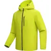 Jaqueta Esportiva Masculina para Exterior, à Prova de Vento, Impermeável, com Capuz, Leve, Respirável, Casaco para Primavera e Outono para Ir ao Trabalho, Viagens e Trabalho