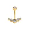 Novo piercing de umbigo transfronteiriço em aço inoxidável, laço, amor, estrela, argola de umbigo, garota quente, sexy, piercing de umbigo, fornecimento direto da fábrica de origem