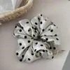Elástico de Cabelo de Cetim Bolinhas Fofinho para Mulheres, High-End, Alta Elasticidade, Novo Acessório de Cabelo, Acessórios de Cabelo