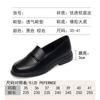 Sapatos de Salto Grosso de Camada Única Sapatos Mocassins de Salto Médio para Mulheres Sapatos de Sola Macia para Mães Sapatos de Couro de Idade Média para Trabalho e Trabalho Profissional Tamanho Grande Sapatos de Camada Única
