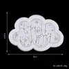 Molde de Silicone para Assar Bolo Letras Maiúsculas e Minúsculas em Inglês Cartão de Chocolate Feliz Aniversário Decoração de Bolo