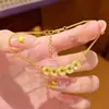 Nuevo Estilo Chino Pulsera Collar de Cinco Emperadores con Hielo Picado para Mujer Lujo Ligero Nicho Exquisito Joyería Versátil de Alto Valor Ceremonia