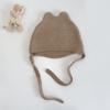 Chapéu de Bebê Outono Sul Chapéu de Outono e Inverno Coreano com Tira Proteção para Orelhas Chapéu de Lã Quente para Bebê