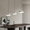 [Estrictamente Seleccionado] Candelabro Moderno Normcore para Restaurante, Elegante Lámpara de Mesa de Tres Cabezales para Comedor, Popular Lámpara de Bar de Lujo Accesible Italiana tipo Platillo Volador