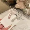 Clip para Flequillo Lateral con Lazo de Perlas Rosas y Blancas de Alta Calidad para Niña Perla Clip de Pico de Pato Accesorio para el Cabello Dulce de Nicho para Mujer