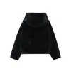 Ropa de Mujer al por Mayor Transfronteriza 2025 Invierno Nuevo Estilo Simple Versátil Holgada con Capucha Peluda de Manga Larga Chaqueta 807333