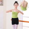 Nuevo Traje de Danza Infantil Verde Mostaza Traje de Práctica Primavera y Verano Niñas Ballet Danza China Traje de Baile