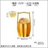 Tendencia de Tiktok Latón Atrae Fortuna Cubo de Oro Adorno Metal Dorado Chapado Lingote Pequeña Barra de Oro Latón Cubo de Agua Cobre Adorno