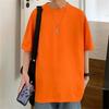 Super Popular cec Camiseta de Manga Corta para Hombre Marca de Moda ins Suelta Combinable 2023 Popular en Internet Camiseta de Color Sólido Estilo Coreano de Moda Estilo Hong Kong Camiseta de Media Manga