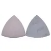 Papel de Lija Triangular Blanco de 90*90*90mm, Papel de Lija Autoadhesivo con Flocado, Papel de Lija Multiusos para Lijado y Pulido, Papel de Lija Seco