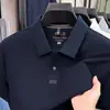 Camisa Polo Masculina 100% Algodão de Fibra Longa 2026 Verão Nova Respirável Absorvente de Umidade Fina de Manga Curta para Homens