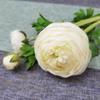 Flor artificial de punto de alta calidad Lu Lianhua peonía Yang sala de estar mesa ramo de flores falsas adornos decorativos flor de loto de rocío