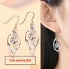 Brincos de Prata de Lei S925 Femininos Longos Simples Moda Estilo Coreano Versátil Brincos de Prata Ganchos de Orelha Brincos Hipoalergênicos