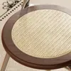 Silla de Comedor de Ratán con Cojín Suave Plegable, Estilo Vintage para Apartamentos Pequeños, Silla para Mesa de Comedor de Uso Doméstico, Taburete de Acero Inoxidable de Moda