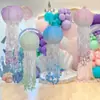 Linterna de Medusa DIY Transfronteriza de Nuevo Producto con Bigote de Color Degradado Suministros de Decoración para Acuario Linterna de Papel de Sirena Decoración Colgante