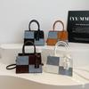 Moda Têxtil Costura Moda 2025 Simples Nova Casual Primavera Retro Axila Ombro Portátil Pequena Bolsa Quadrada
