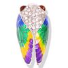 Broche de perlas anti-luz europeo y americano con forma de gota de aceite, mariposa, pájaro, tortuga, abeja, ramillete, insecto, animal, accesorios