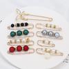 Artefacto para la cintura de los pantalones pasador de cintura broche anti-exposición broche de corsage de alta gama joyería hebilla de broche de perlas