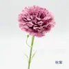 Buquê de cravo artificial de haste única e curta para o Dia das Mães, decoração de mesa, flores artificiais de seda frescas