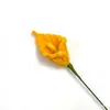 Flor de Flor de Cala de un Solo Color con Tallo Retorcido de Venta Caliente Transfronteriza Ramo DIY Terminado Adorno de Regalo de Flor Artificial