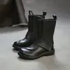Jie Zou Otoño 2026 Nueva Llegada Piel de Vaca de Primera Capa Estilo Retro Punta Redonda Suela Plana Botas Temperamento de Viaje Moda Tendencia Zapatos para Mujer