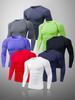 Mallas Deportivas Transfronterizas Secado Rápido Entrenamiento Fitness Pantalones Correr Baloncesto Alta Elasticidad Pantalones de Compresión Leggings para Hombre
