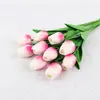 Tulipa Artificial de PU Flor Falsa Casamento Festa Decoração de Casa Flor Cruzamento Comércio Exterior Flor Fabricante Atacado