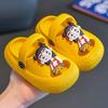 Zapatos de agujero Nezha para 1 año 3 años de interior impermeables anticolisión con punta protegida pantuflas para niños verano niños y niñas bebés