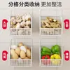 Caja de almacenamiento para cebolla, jengibre y ajo, estante de cocina para montar en la pared, cesta colgante para el hogar sin taladro, cesta de almacenamiento multi-compartimento para jengibre y ajo
