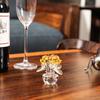 Artesanías de cristal, adornos para el hogar, decoración de rosas, adornos creativos, regalos navideños, venta al por mayor en stock