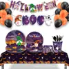 Ba281 Halloween Boo Fiesta Festiva Guirnalda de Banderines Fiesta Feliz Cumpleaños Pancarta de Banderines Guirnalda