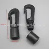 Gancho de plástico de 3MM Gancho de pesca de plástico POM Clipe de fixação anti-queda com farpa Fivela de gancho apertada Gancho para corda de máscara