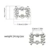 Broche Decorativo de Liga de Zinco com Strass, Novo Estilo Transfronteiriço 2025, Acessório de Broche de Temperamento de Luxo Leve de Nicho para Terno