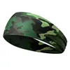 Banda para la frente de camuflaje al por mayor para fitness, yoga, sudoración, pañuelo para la cabeza absorbente de sudor para deportes al aire libre, banda para la cabeza moderna, ligera y transpirable para hombres y mujeres