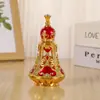 Frasco de Perfume com Padrão do Oriente Médio, Frasco de Óleo Essencial, Frasco de Perfume Criativo, Ornamento de Artesanato em Vidro, Frasco Vazio de Luxo Leve, Decantação de Perfume