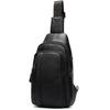 Venda Direta Transfronteiriça Bolsa Masculina Bolsa de Ombro Transversal Bolsa de Peito em Couro Genuíno Bolsa Mensageiro Masculina Estilo Coreano Casual Couro Bovino de Camada Superior