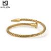 Pulsera de alambre de acero con clavos nueva, directa de fábrica, joyería de metal de acero inoxidable con personalidad simple europea y americana