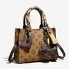 Bolso de Mano Retro de Moda para el Trabajo Nuevo Estilo Estampado Tacto de Alta Gama Bolso Cruzado Elegante Versátil Casual Bolso de Hombro Bolso de Mujer