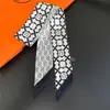 Bufanda Nueva de Seda Sarga, Bufanda Diagonal Estilo Coreano, Cinta Decorativa para Bolsa, Diadema para Mujer, Souvenir Versátil