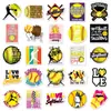 50 Pegatinas de Softbol, Serie Deportiva de Moda Personalizada Pegatinas Decorativas para Cuaderno Graffiti, Venta al por Mayor Transfronteriza