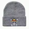 Chapéu de Tricô com Desenho Animado de Caveira Tendência de Novo Produto Transfronteiriço Chapéu de Lã Quente para Outono e Inverno Chapéu Versátil da Moda