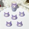 Accesorios de Arte de Uñas de Dibujos Animados de Celebridades de Internet, Purpurina Fina Roja que Brilla en la Oscuridad Gato Kt, Panda de Ojos Grandes con Pedrería de Resina, Decoraciones de Uñas Portátiles para Bricolaje