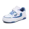 525 Zapatos de Lona Primavera/Otoño Zapatos Infantiles Velcro Zapatos Deportivos Infantiles Niños de Secundaria Zapatos Casuales Superficie de Cuero Estudiantes de Primaria y Secundaria Niños Modernos