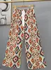 Pantalones de pijama de algodón para mujer, verano, finos, estampados, casuales, de pierna ancha, pueden usar mujeres embarazadas, comercio exterior, pantalones de talla grande