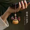 Llavero estilo chino, colgante de calabaza pequeña, accesorio para bolso, adorno cultural y creativo, cadena para teléfono móvil, regalo, nueva decoración de coche estilo chino