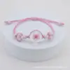 Venta directa de fábrica de nuevas pulseras de cuentas de cerámica Jingde de flor de cerezo y narciso, pulseras tejidas a mano con cuentas y accesorios
